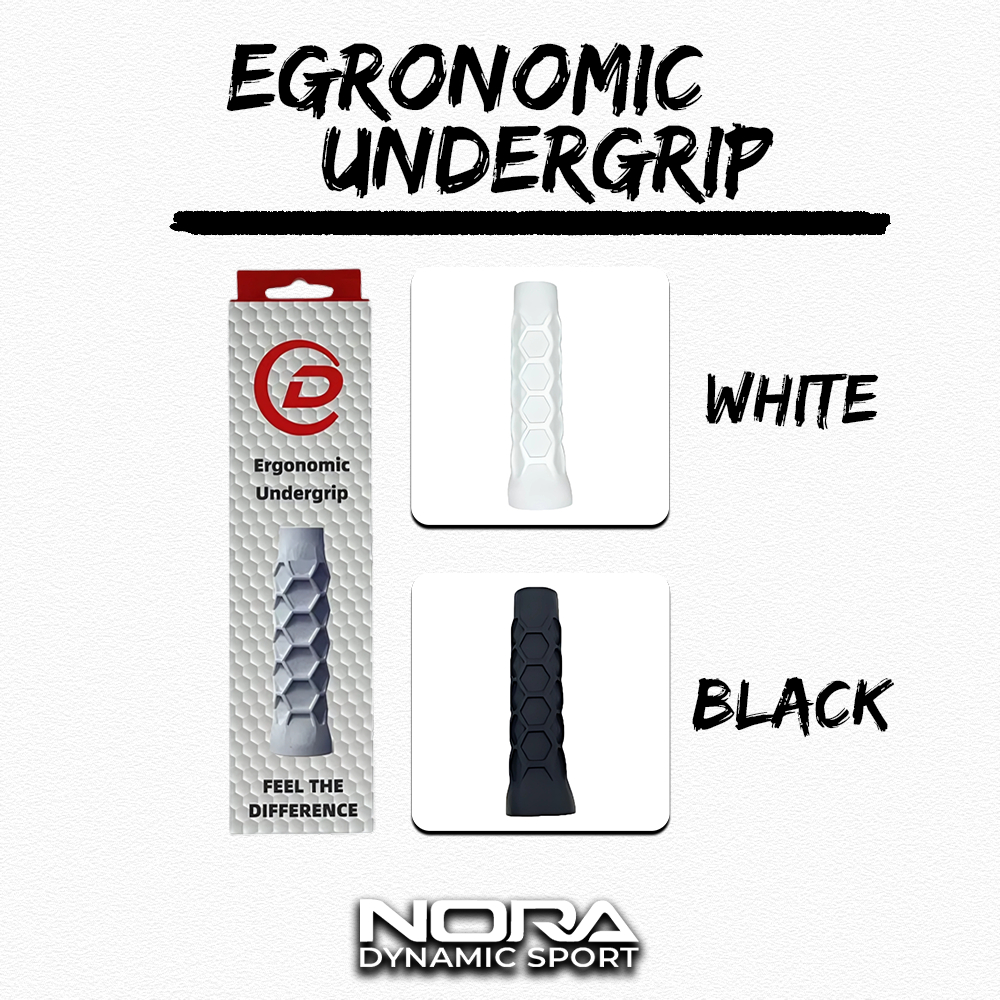 Egronomic UnderGrip Racket Padel I Black I White I s