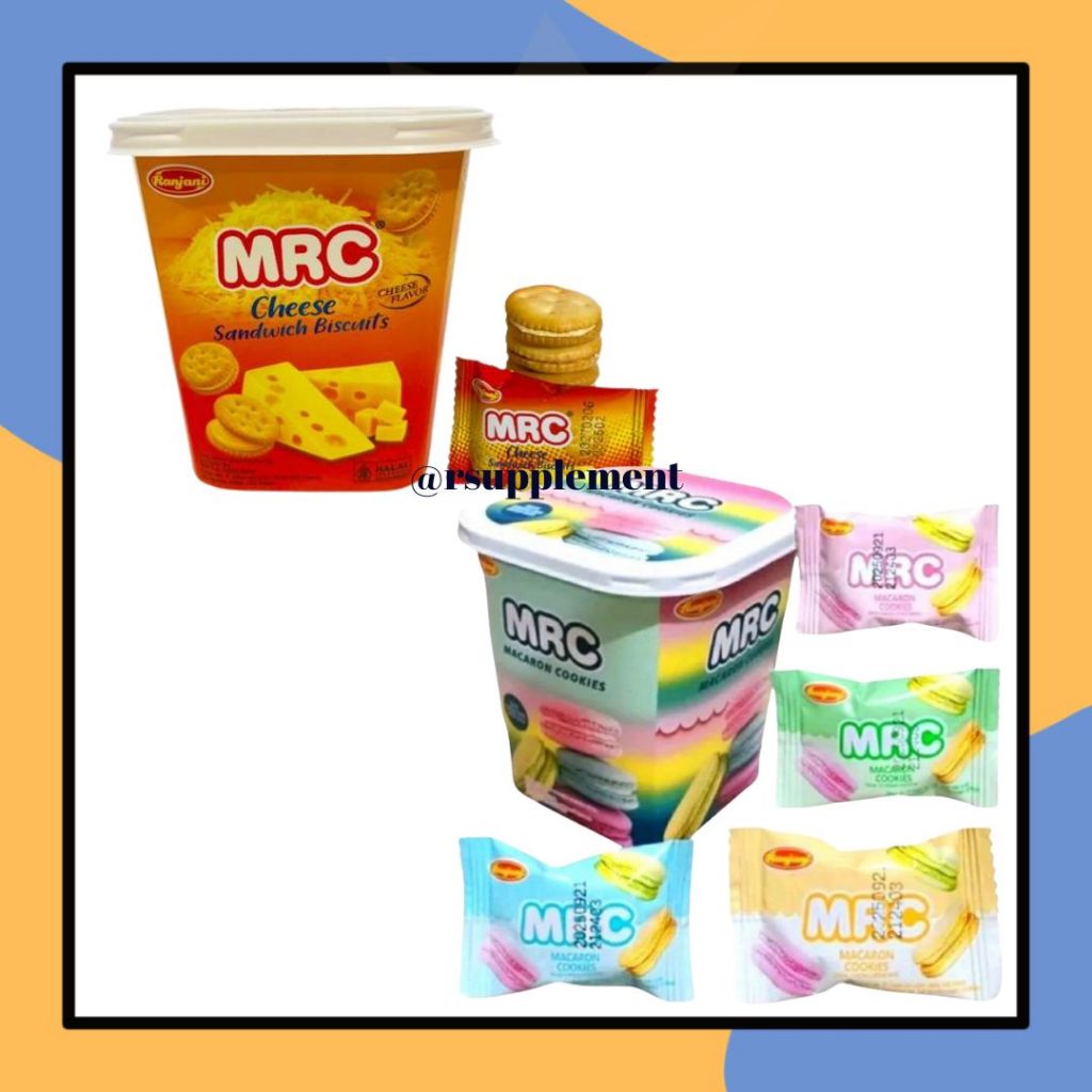 

Ranjani MRC Macaron Cookies 92gr (20pcs) Makaron Strawberry Vanilla lemon Ice Cream