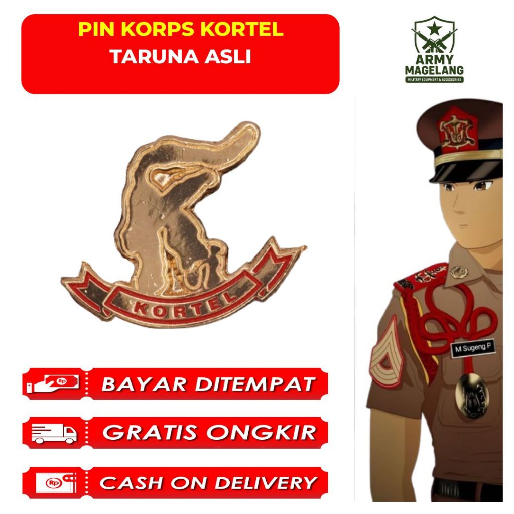 PIN KORPS KORTEL PDH TANCAP TARUNA AKMIL ASLI