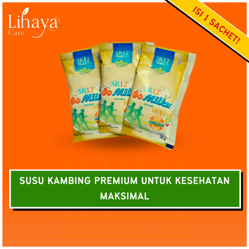 

GoMilku SR12 Gold Sachet – Susu Kambing Etawa Bubuk Susu Etawa Original 100% Asli Go Milku SR12 Gold