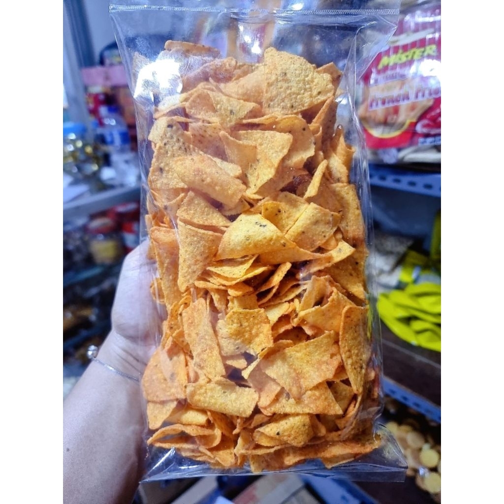 

Cemilan Tortila Jagung 200gr