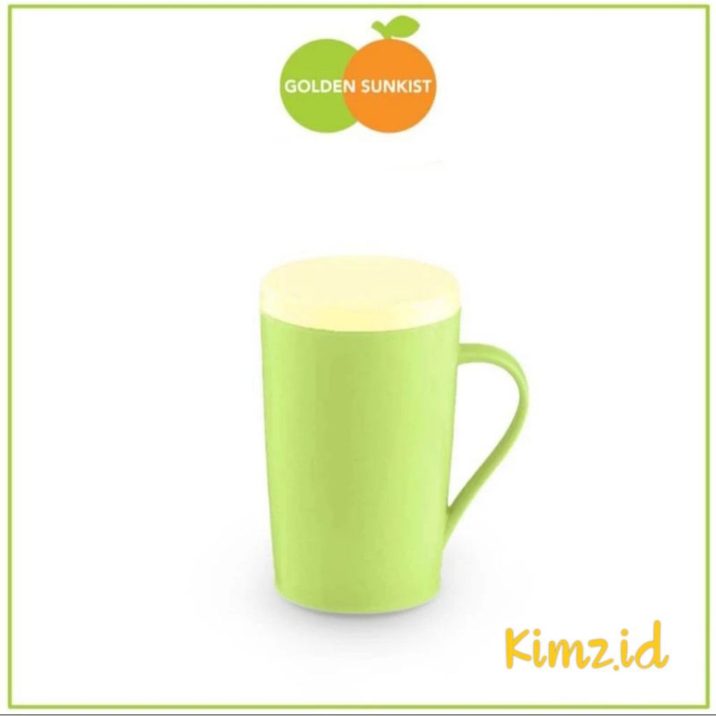 GOLDEN SUNKIST - MUG / CANGKIR TUTUP PLASTIK GOLDEN SUNKIST MOKT7024 | CANGKIR TUTUP GOLDEN SUNKIST
