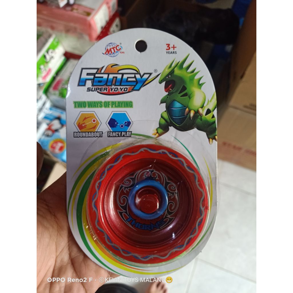 MD 3613 MAINAN ANAK YOYO BESI BERLAPIS KARET FANCY MTC TOYS