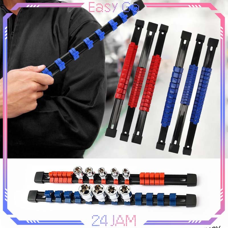 Tempat Mata Socket 6pcs/Set Tempat Socket 1/2"/ 1/4"/ 3/8" Socket Holder Tempat Kunci Sok Sock Holde