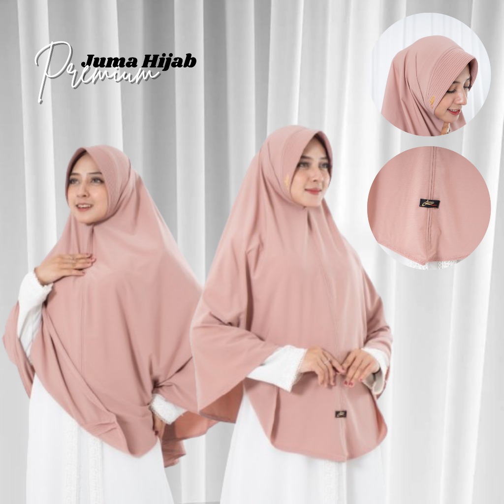 Jilbab Instan Juma Jumbo Size XL Hijab Jersey Premium Kerudung Syari Wanita Muslimah Dewasa