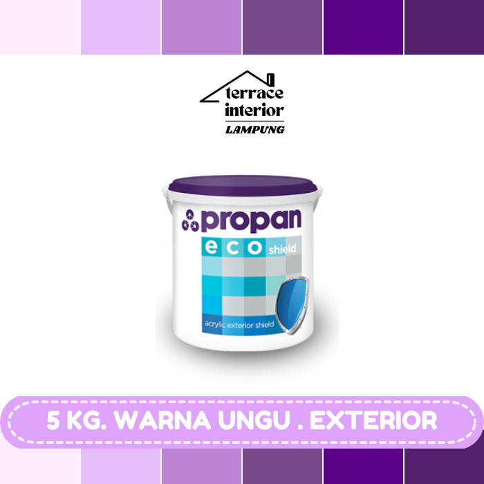 Cat Tembok Exterior Propan Eco Shield  Warna Ungu 5 Kg
