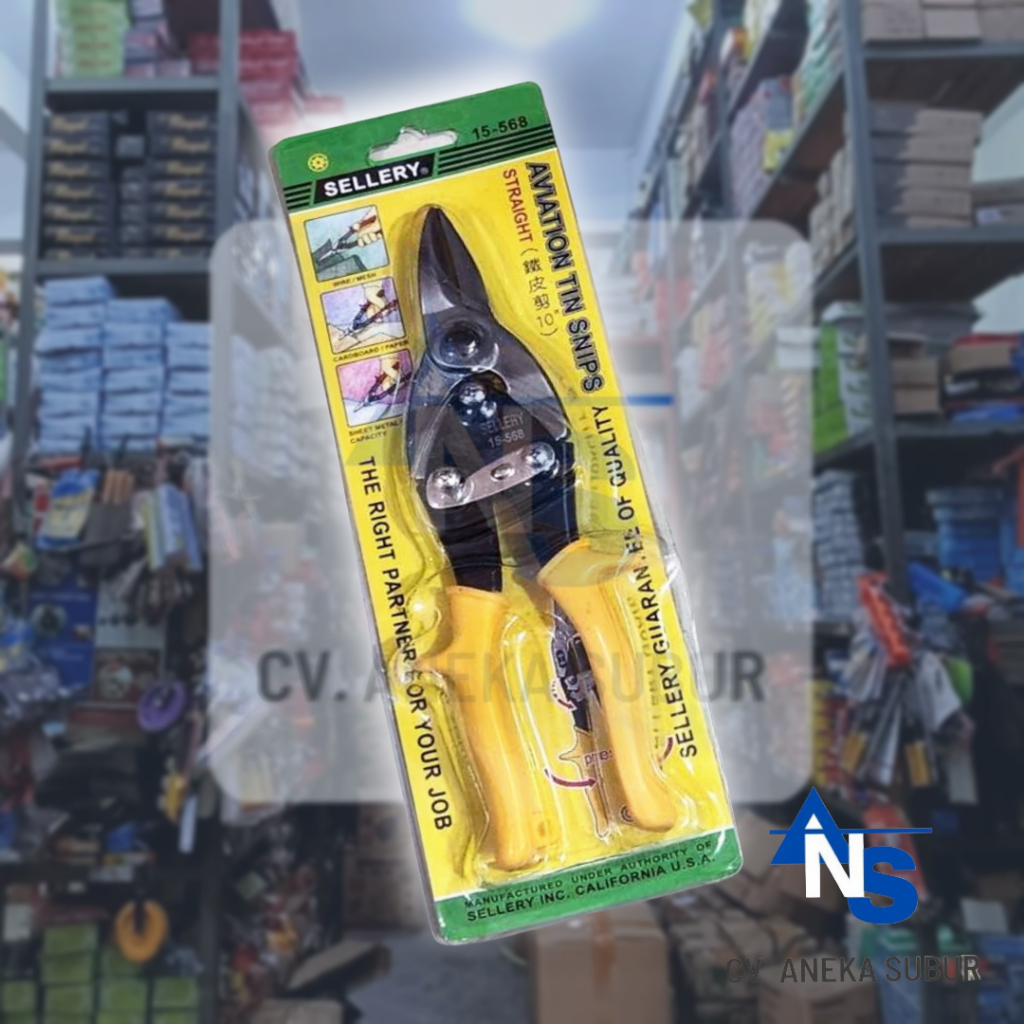 SELLERY 15-568 GUNTING SENG 10" HOLLOW BAJA RINGAN TIPE LURUS