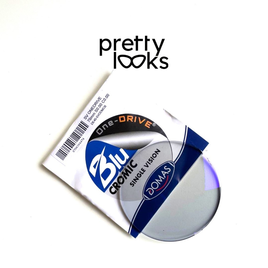 LENSA DOMAS ONEDRIVE - BLUECHROMIC ONE DRIVE - COATING SUPERSATIN - NORMAL/MINUS/CYL