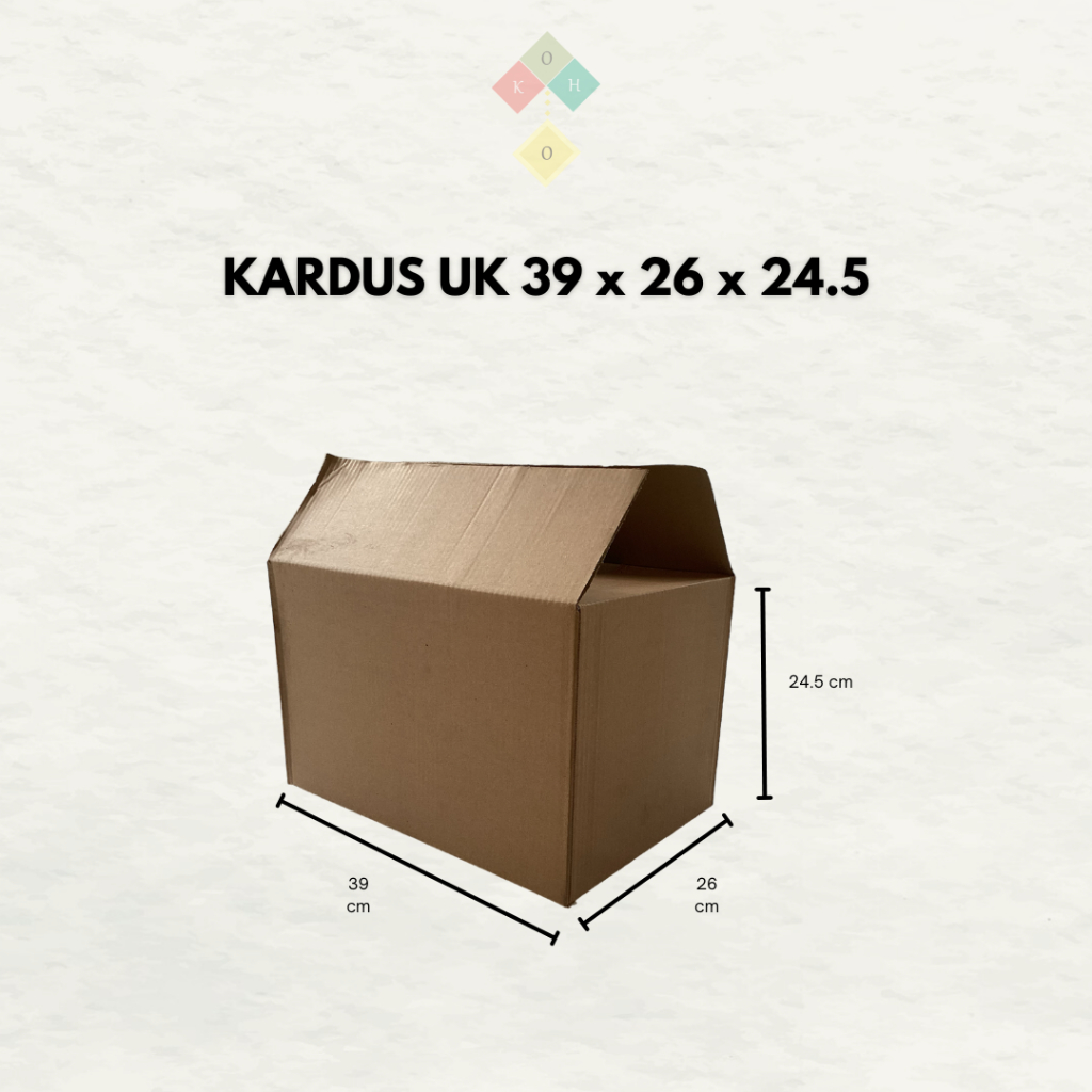 

KOHO | Kardus Packing Besar Untuk Pindahan Tebal Uk 39 x 26 x 24.5 | Kardus Uk 39x26x24.5 | Kardus Baru | Kardus Packing Besar berbagai macam Ukuran