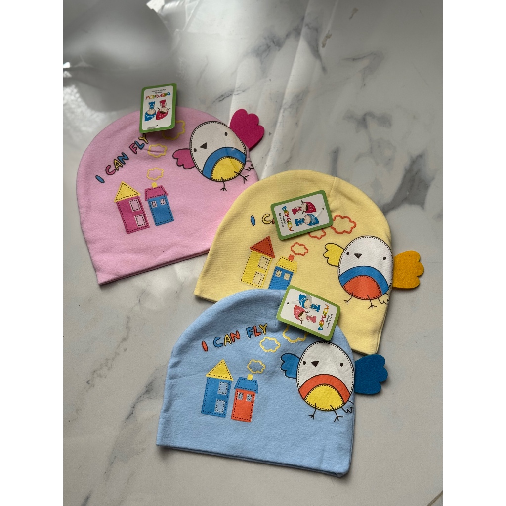 [Angry Bird] Baby Hat 0-12 months  - Topi Bayi 0-12 bulan