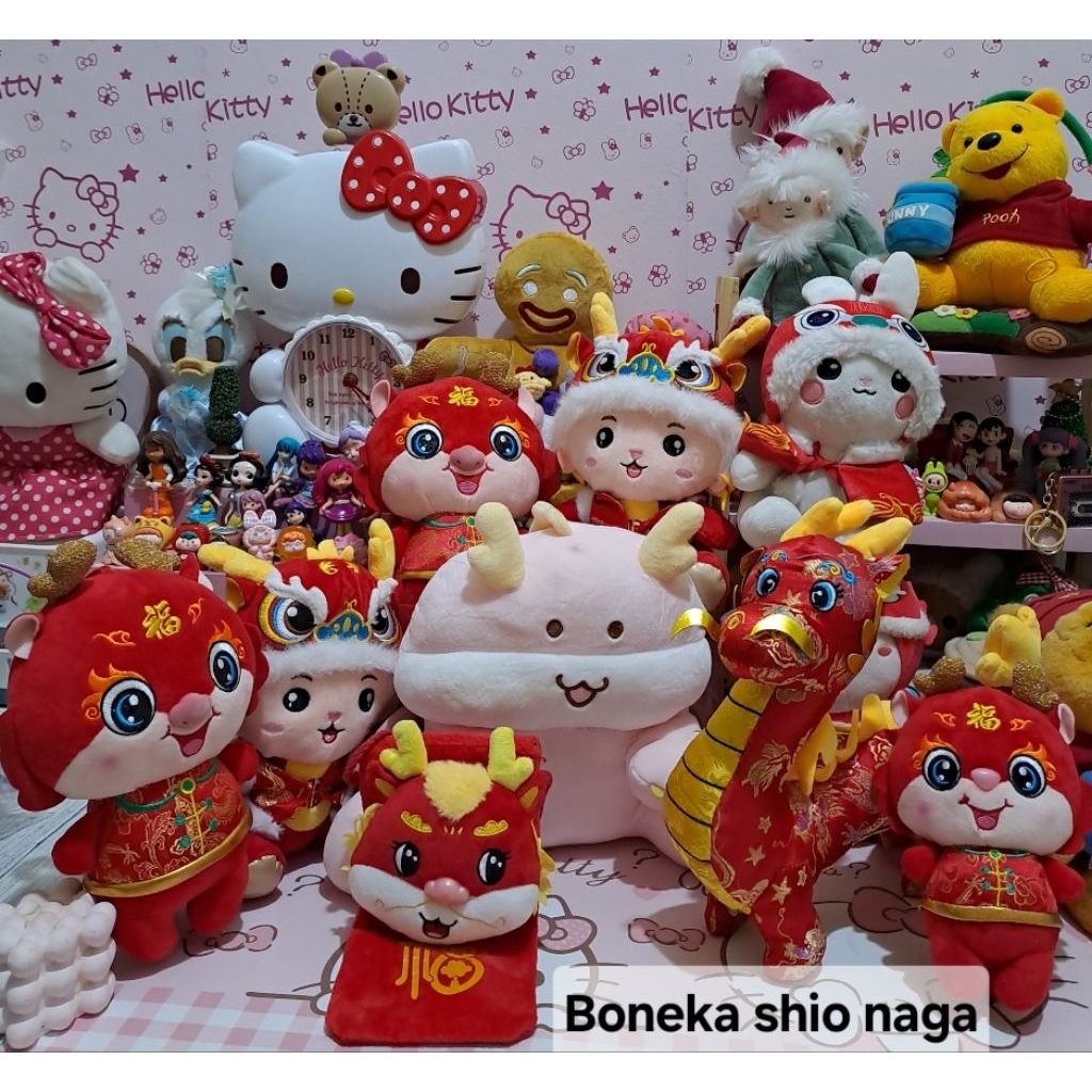 BONEKA GANCA TAS SHIO NAGA DRAGON LIONG BARONGSAI