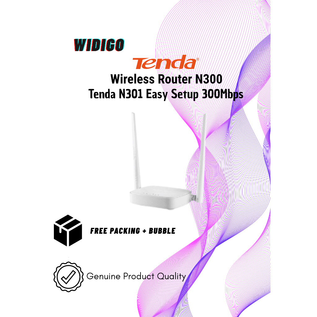 Router WiFi Tenda N301 – Internet Cepat & Mudah Dipasang (Easy Setup)