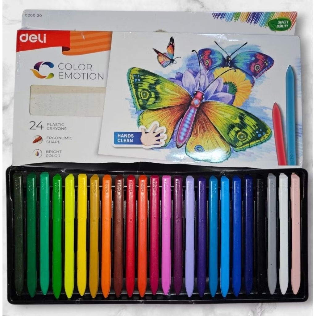 

DELI KRAYON SEKOLAH 24 WARNA CERAH EKONOMIS TIDAK BERACUN