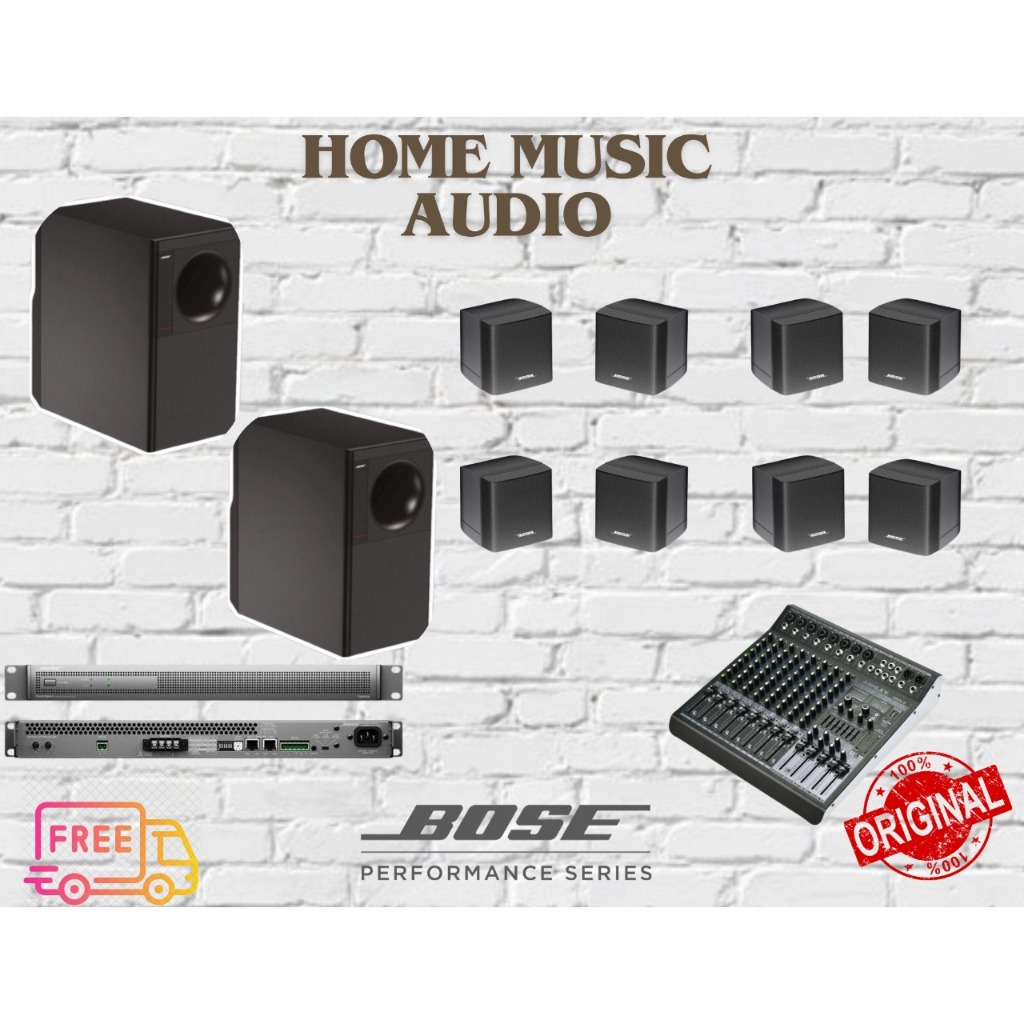 Paket Music Background Bose Freespace 3/ 8 Satelit Speaker / 2 Bass Module / Power Bose P 2600A EX