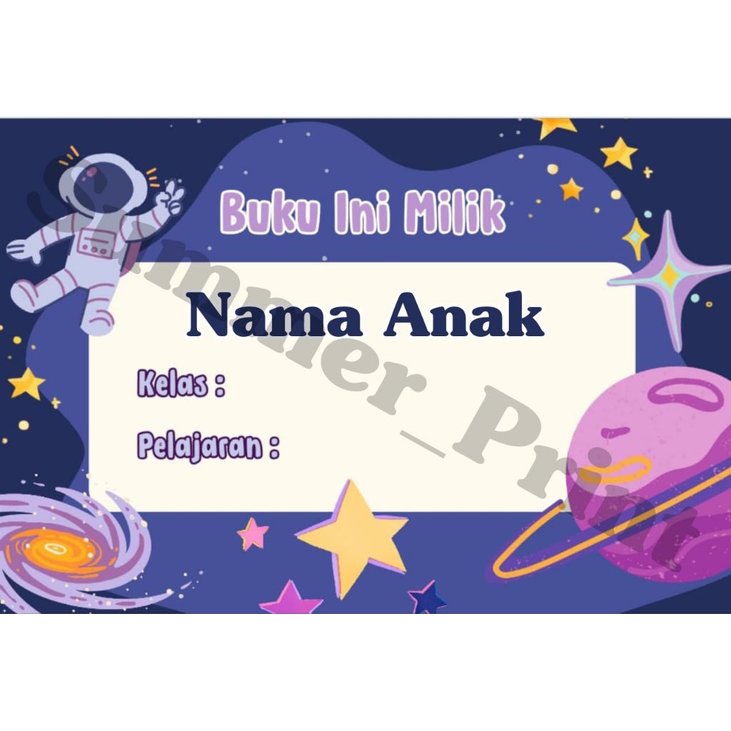 

(ISI 25 - 50 PCS) STIKER LABEL BUKU PELAJARAN ANAK