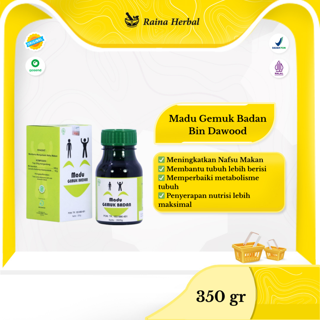 

Madu Gemuk Badan Dewasa Bin Dawood - Penambah Nafsu Makan 350gr