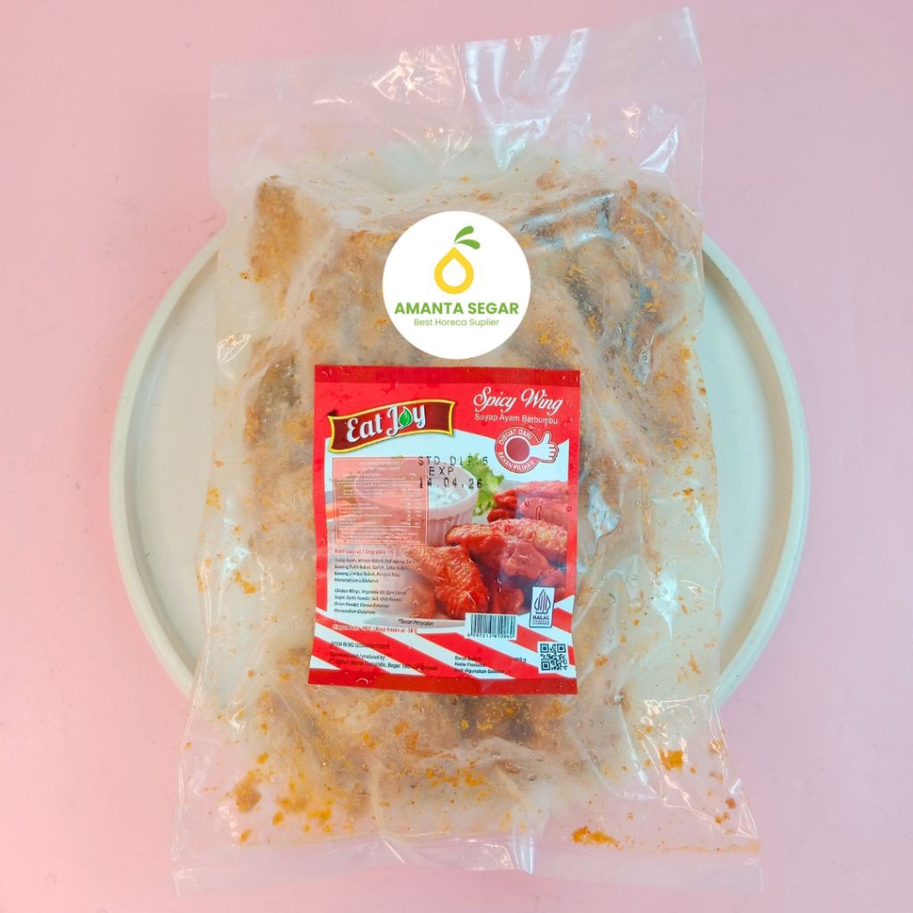

Amanta Segar | Eat Joy Spicy Wings 1Kg / Eat Joy Sayap Ayam Berbumbu 1Kg Berkualitas Premium