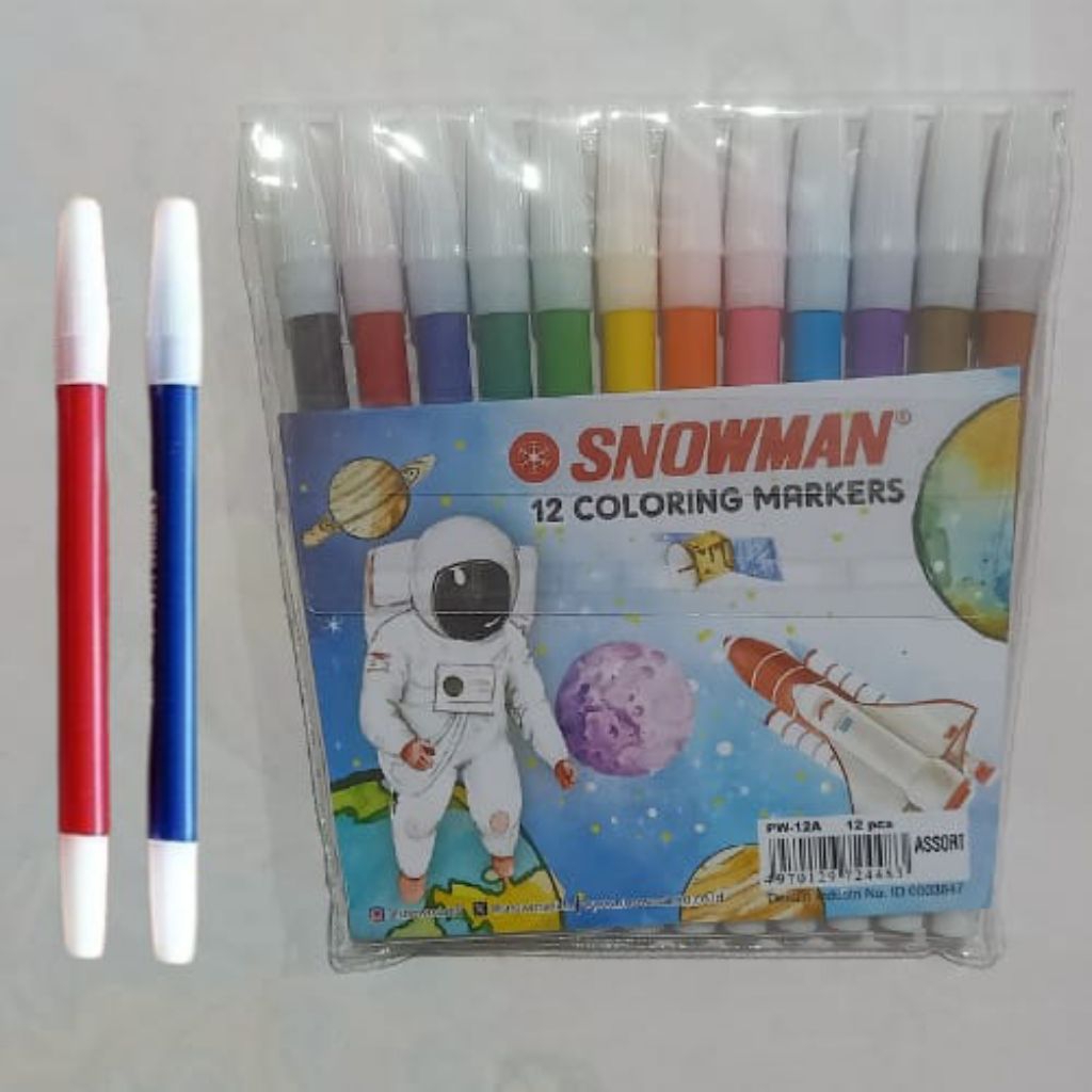 

SATU SET SPIDOL SNOWMAN 12 WARNA