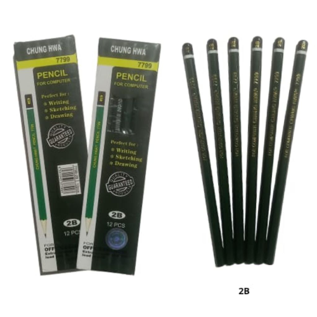 

PENCIL CHUNG HWA 2B || 12 PCS PENCIL