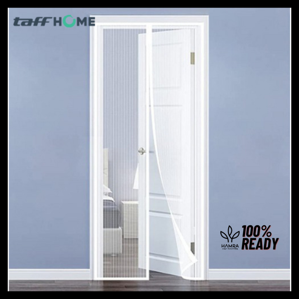 Tirai Magnet (Putih) / Tirai Pintu Magnet / Tirai Pintu Kamar / Tirai Pintu Anti Nyamuk