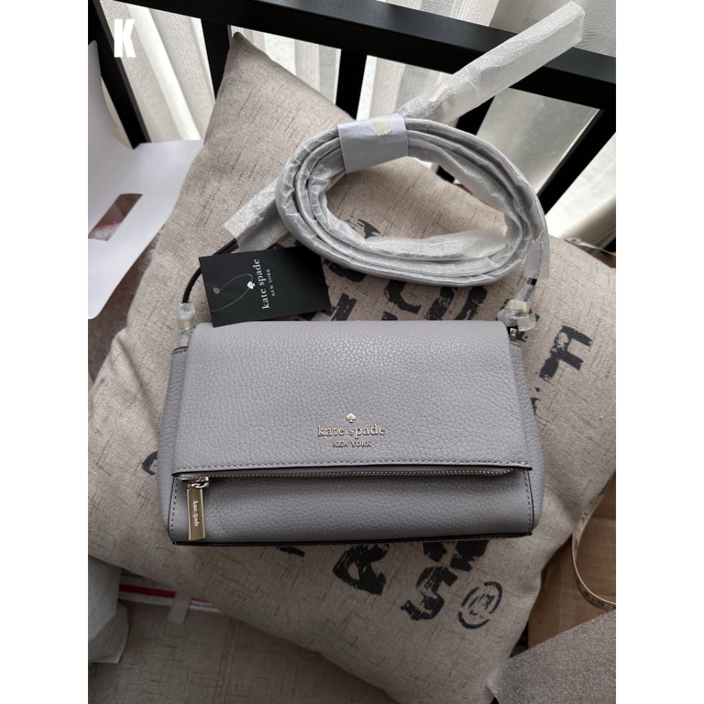 ks bag leila crossbody flap zip mountain gray
