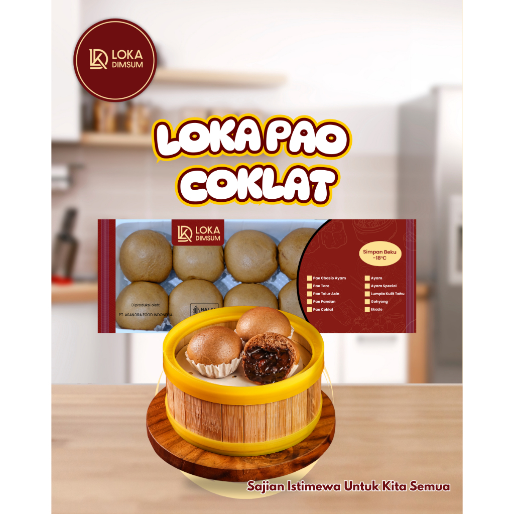 

LOKA DIMSUM - Bakpao Coklat 250gr