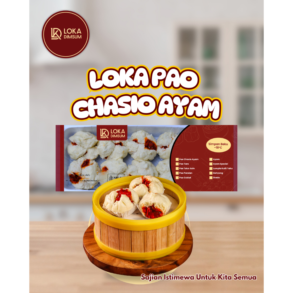 

LOKA DIMSUM - Bakpao Chasio Ayam 250gr