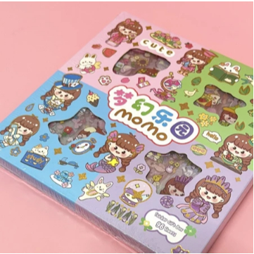 

Sticker Per box Anne Momo Sanrio Rainbow 4 Warna Isi 100 lembar/Pcs