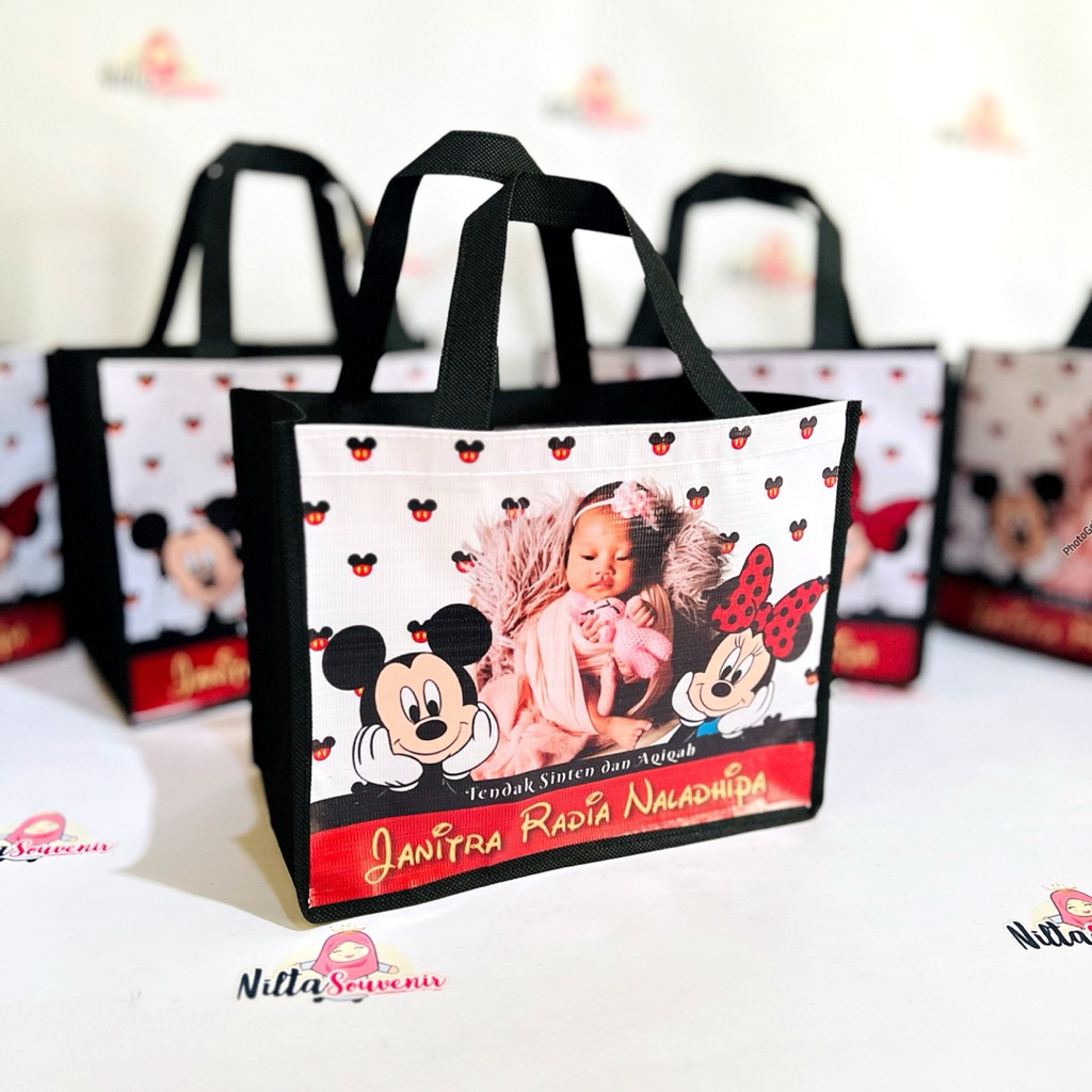 

Tas Souvenir Tasyakuran Tedak Siten Aqiqah Anak Custom Gambar Foto