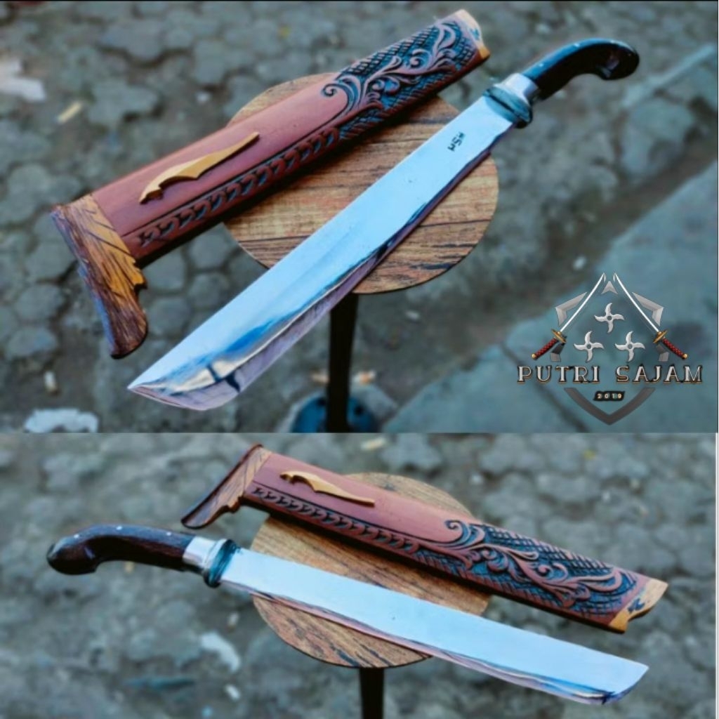 termurah Golok tebas/baja per asli/golok Cibatu ukir,siap pakai kerja kebun