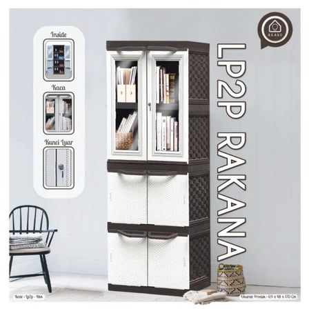 AKAKO - LEMARI RAKANA (Kode : LP2P - RKK)