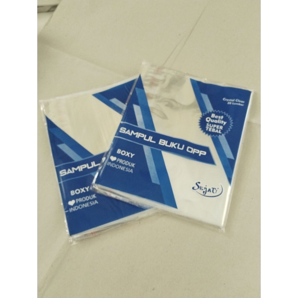 

sampul buku opp Boxy plastik Sejati