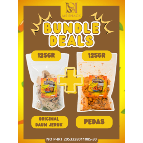 

Paket Bundling Hemat 125gr Basreng Koin Pedas Original Daun Jeruk