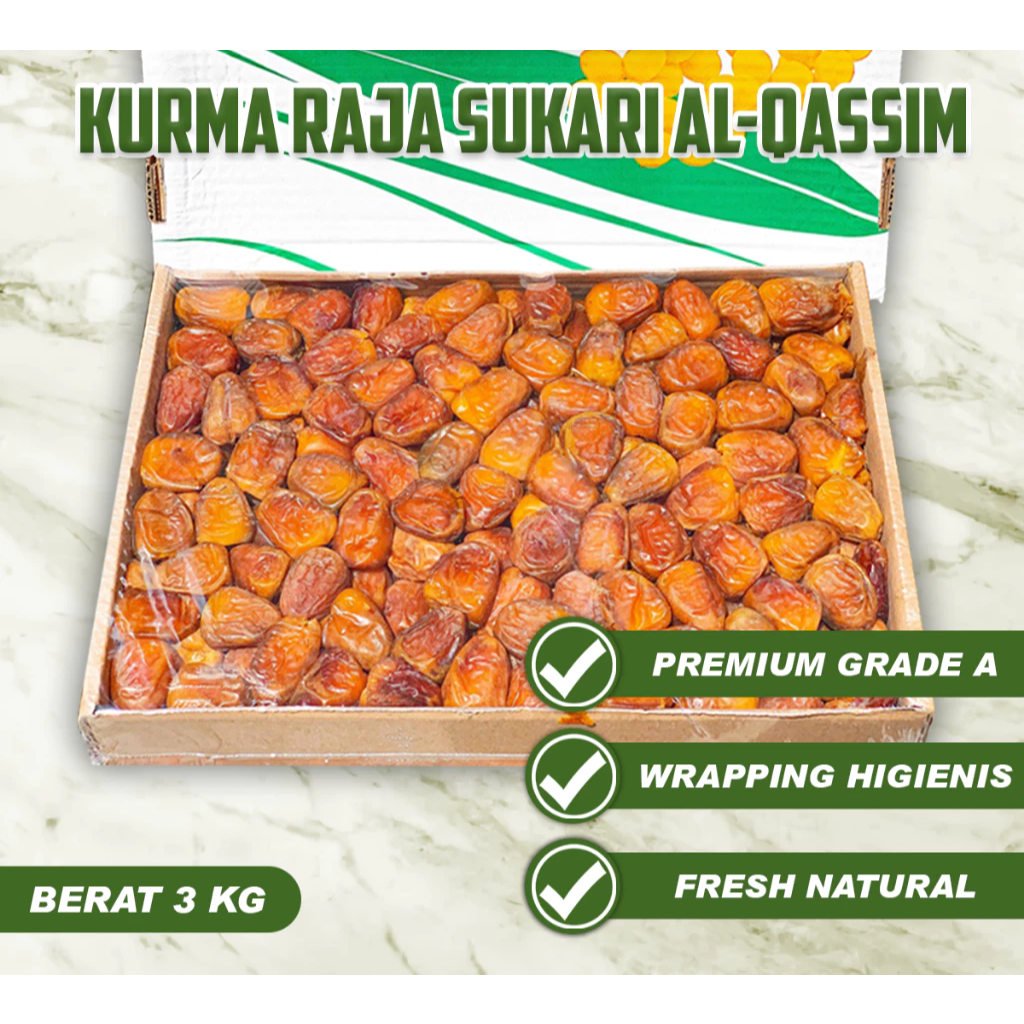 

KURMA SUKARI NR / AL QASIM PREMIUM DUS 3 KG