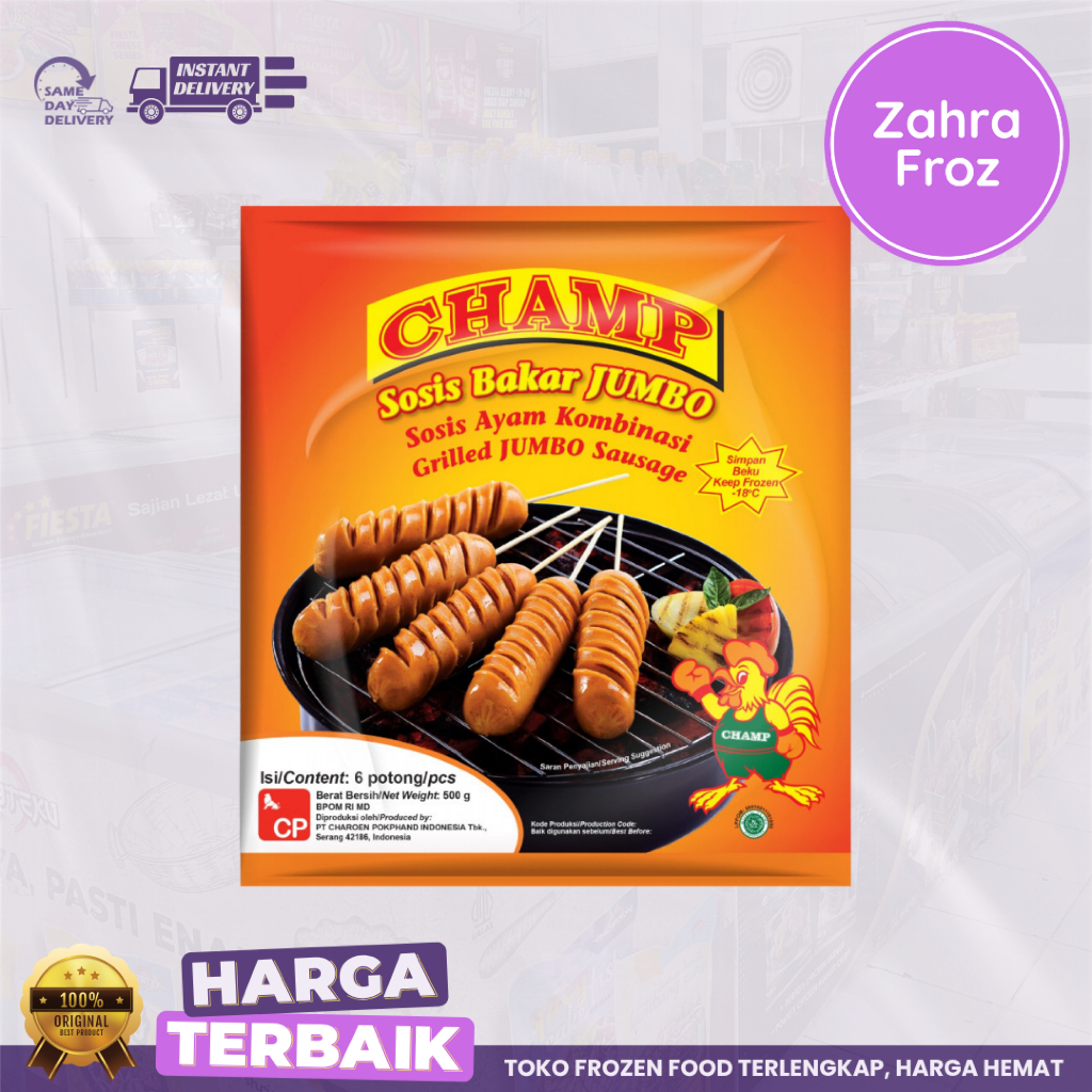 

RB CHAMP SOSIS BAKAR JUMBO 500 GR
