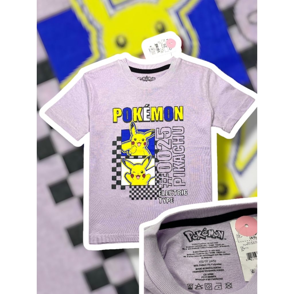 Kaos Anak Pokemon Original Branded