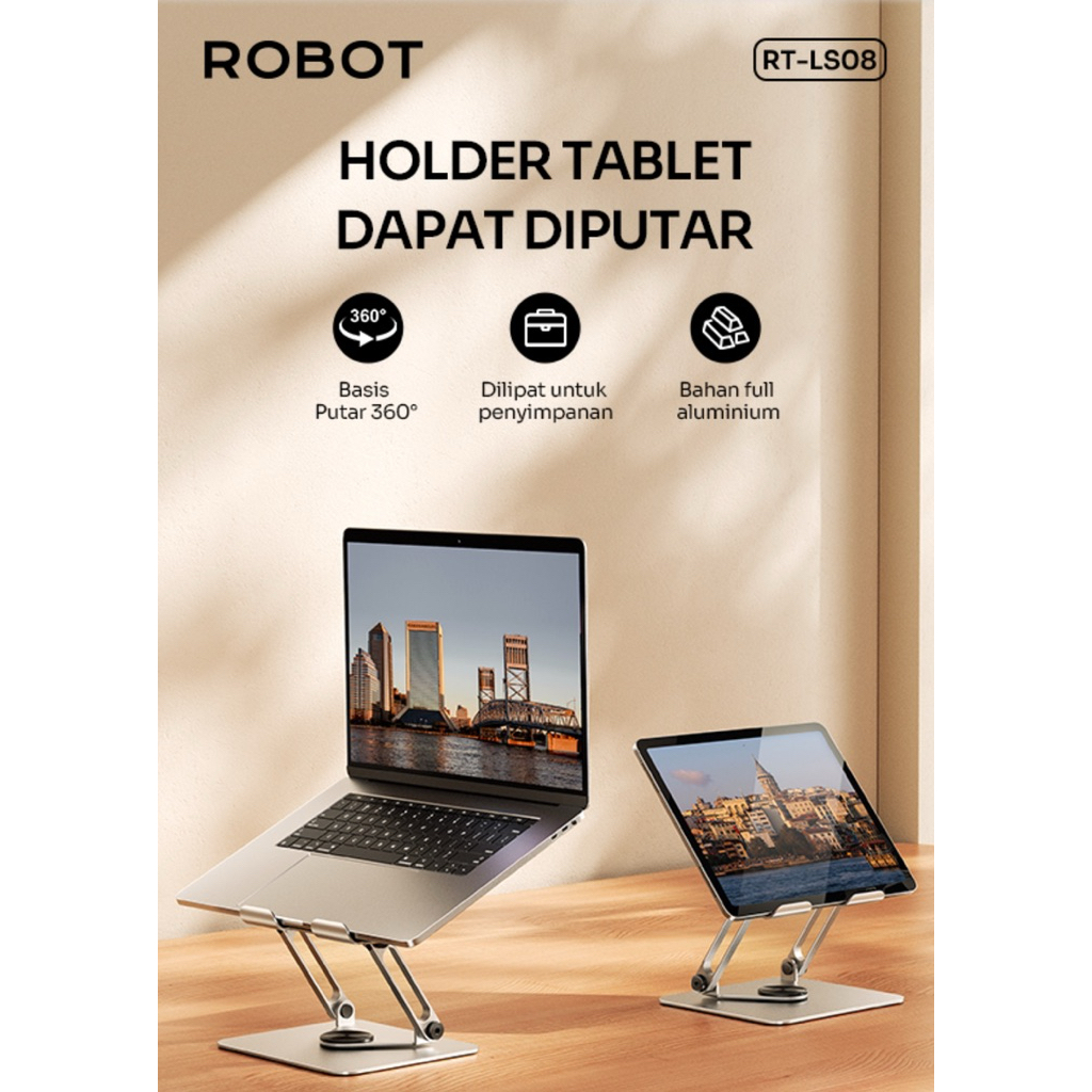 PHONE STAND ROBOT HOLDER RT-LH01 LS03 LS07 LS08 US07 US11A US12 US13 DUDUKAN HP HANDPHONE LAZYPOD ME