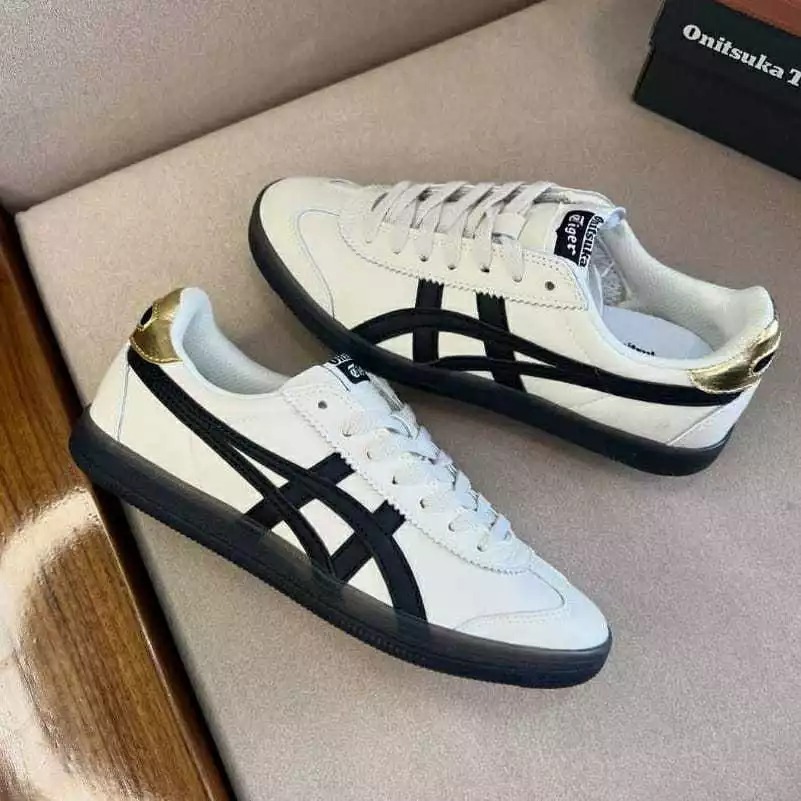 DISKON [PROMO] SEPATU CASUAL ONITSUKA TOKUTEN WANITA & PRIA CREAM BLACK GOLD ORIGINAL TERBARU
