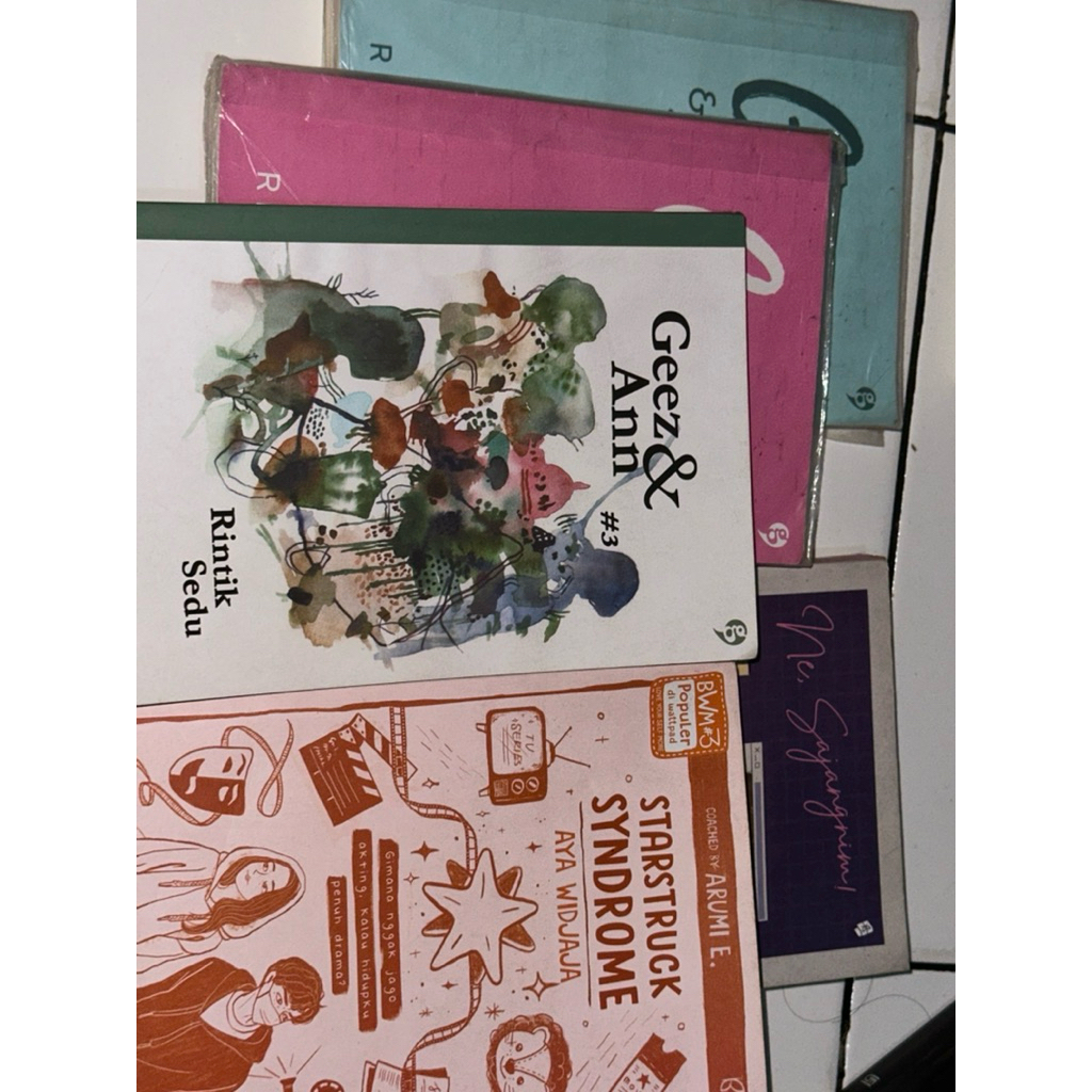 preloved novel (geez&ann, the grumpy, ne sajangnim, himpunan, dll)