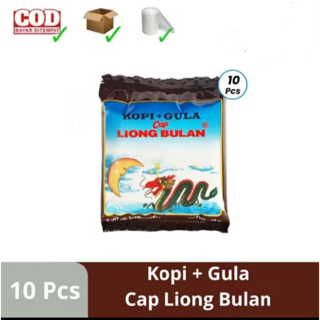 

kopi liong Bulan plus gula 28g (isi 20 shashet)