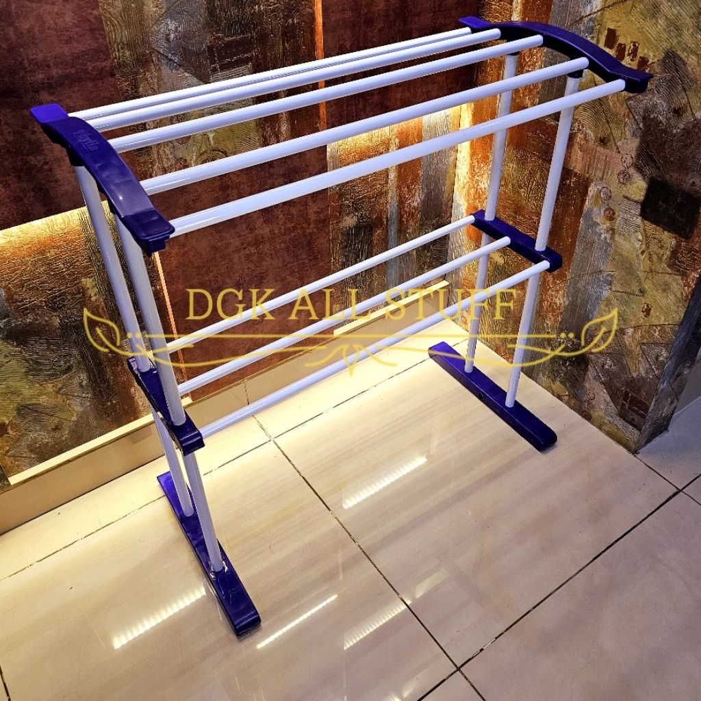 Rak Gantungan Tempat Jemuran Jemur Handuk Baju Pakaian Bayi Anak Celana Dalam Dalem Berdiri Stainles