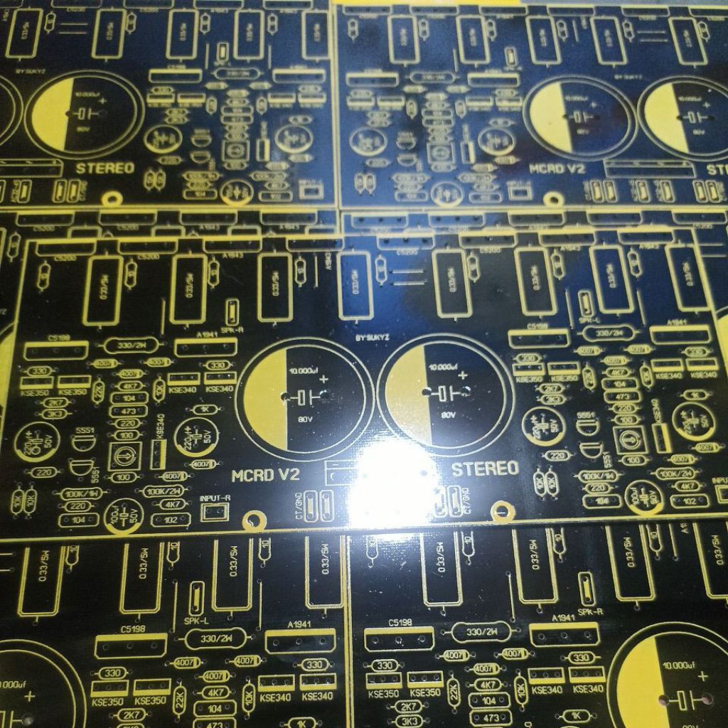 PCB MCRD V2 VERSI STEREO AKTIF BAHAN FIBER HITAM