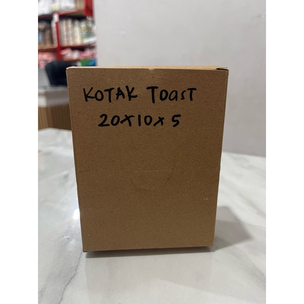 (50pcs) Toast Box Bread Take Away/Kotak Roti Bakar/Toast Dus