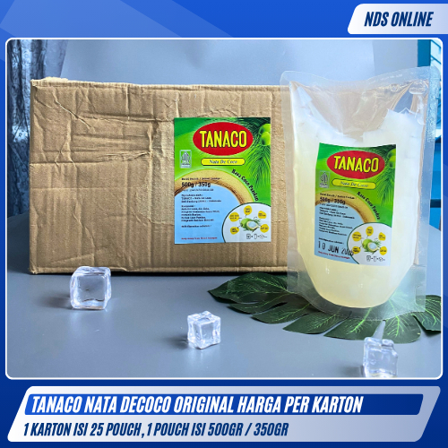 

Tanaco Nata de Coco Original 500gr | 1 Karton isi 25 Pouch | Nata Kelapa Siap Pakai [INSTAN/SAMEDAY]