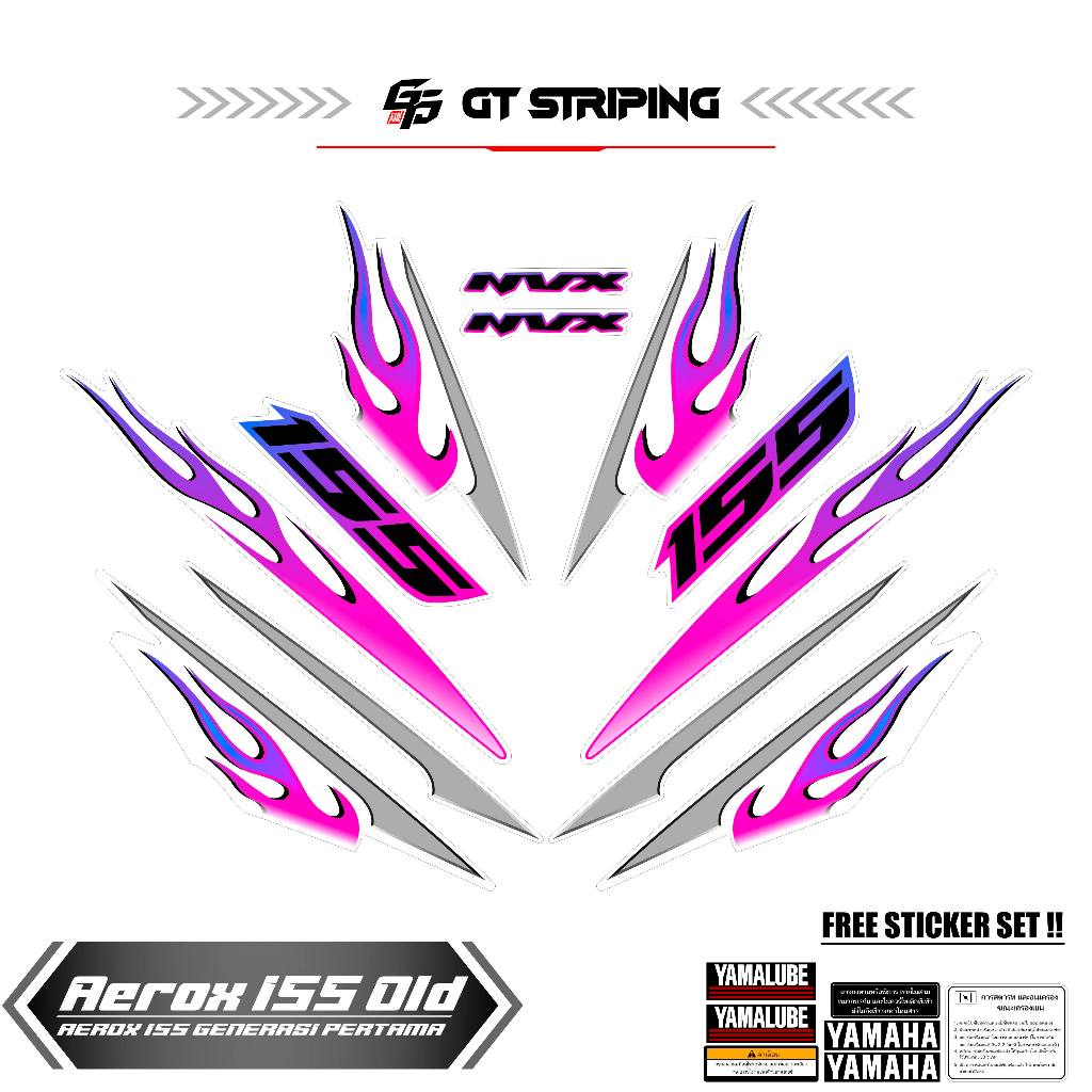 GTS 36 STICKER AEROX 155 VVA OLD / STRIPING AEROX LAMA / STIKER AEROX 155 / STREPING / STIPING / SKO