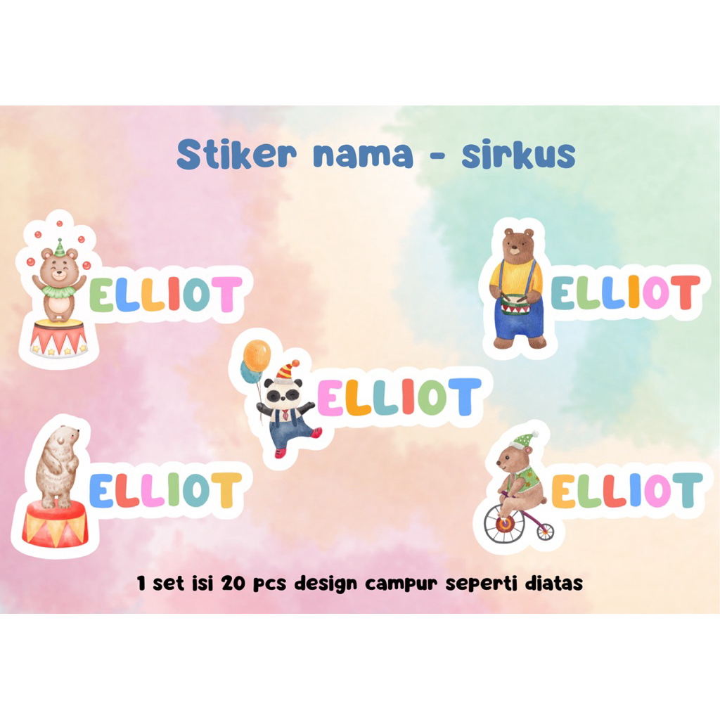 

Sticker nama anak laki laki perempuan stiker nama buku
