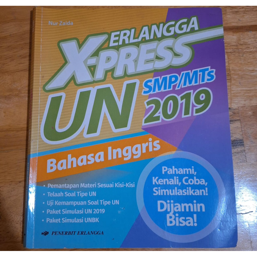 Erlangga Xpress UN SMP Bahasa Inggris 2019 II Bekas