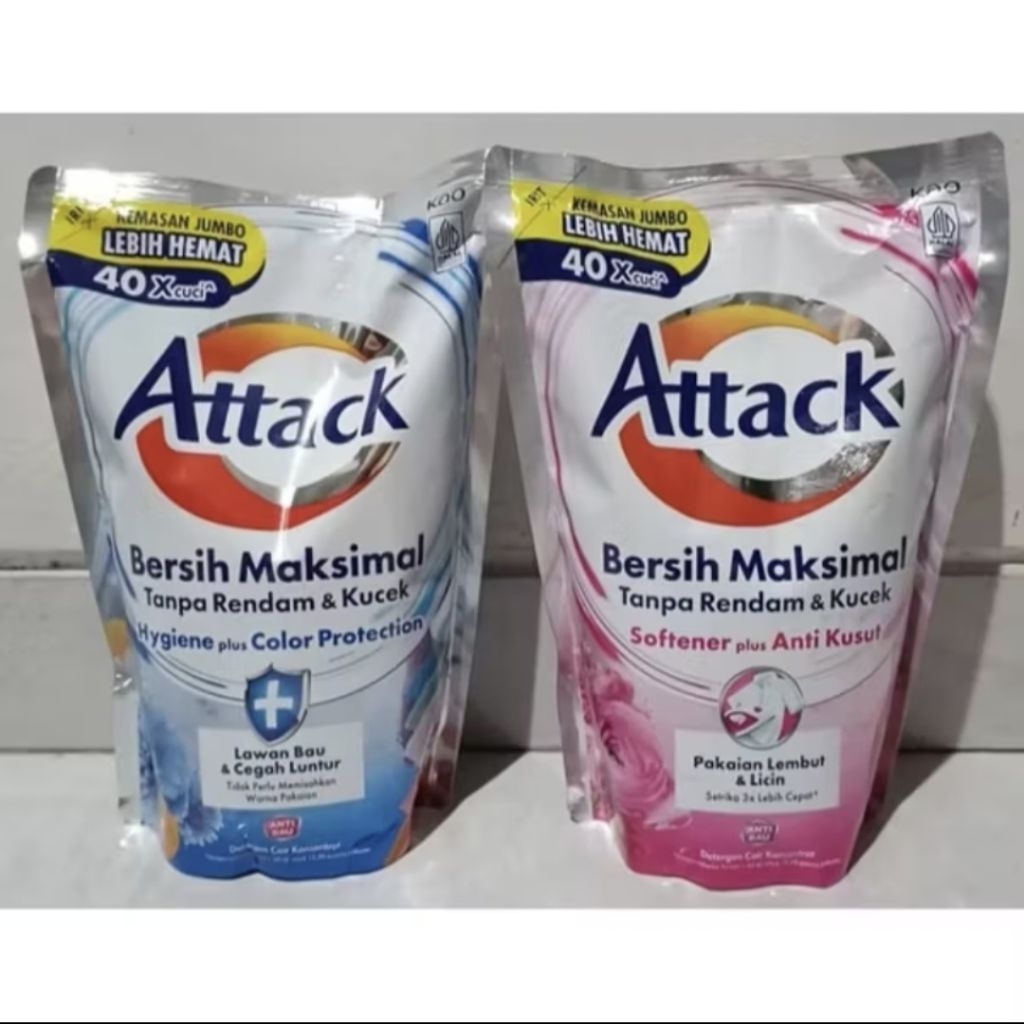 ATTACK SABUN CUCI CAIR KEMASAN JUMBO 1200 ML | SABUN CUCI CAIR MATIC | ATTACK DETERGEN CAIR | ATTACK