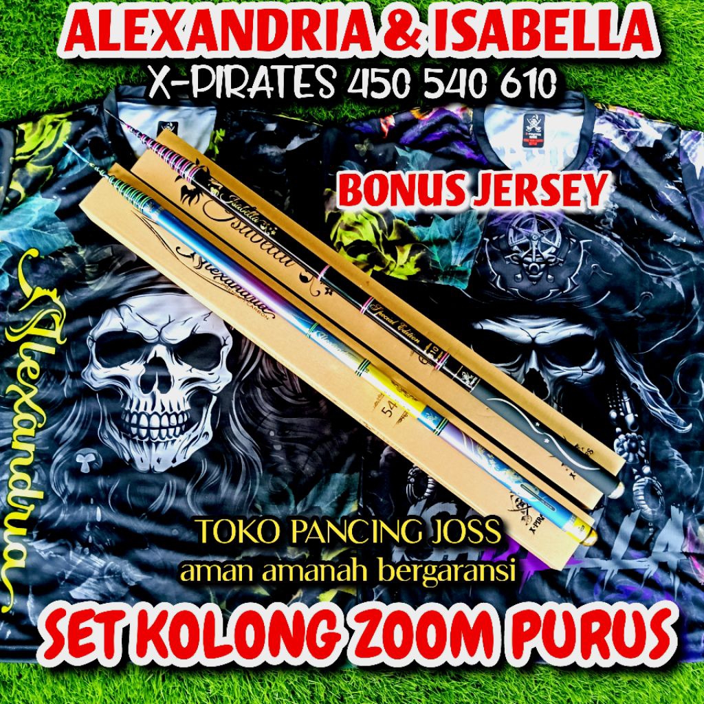 Tegek kolong zoom Alexandria isabella x-pirates bonus Jersey sudah zoom purus tersedia juga yg polos