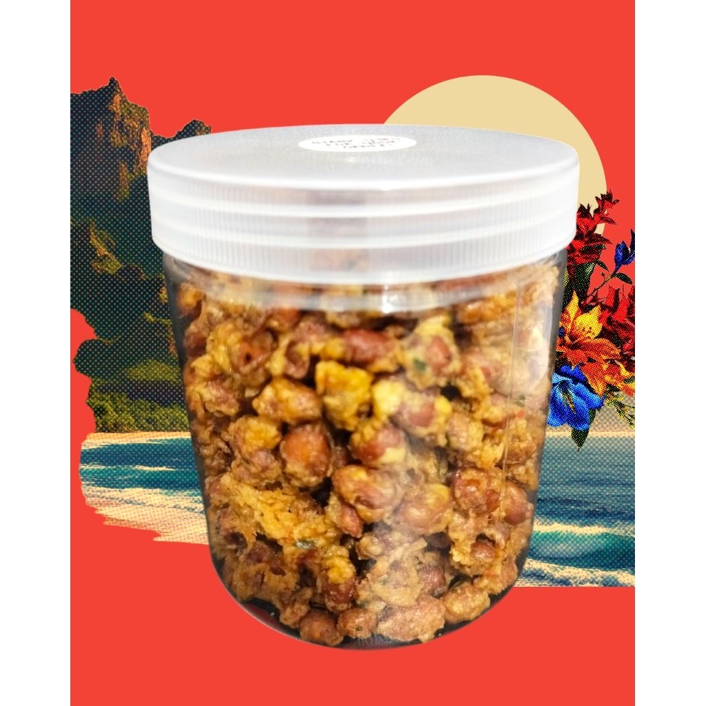 

Kacang medan, kacang disco, kacang kribo, kacang peyek isi 200gr